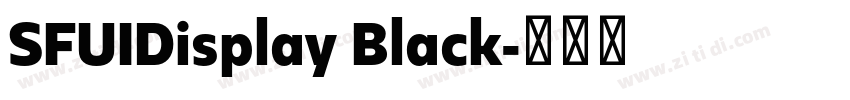 SFUIDisplay Black字体转换